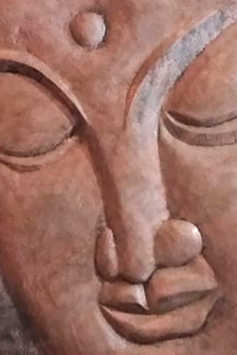 Fuente Buda gigante vista frontal